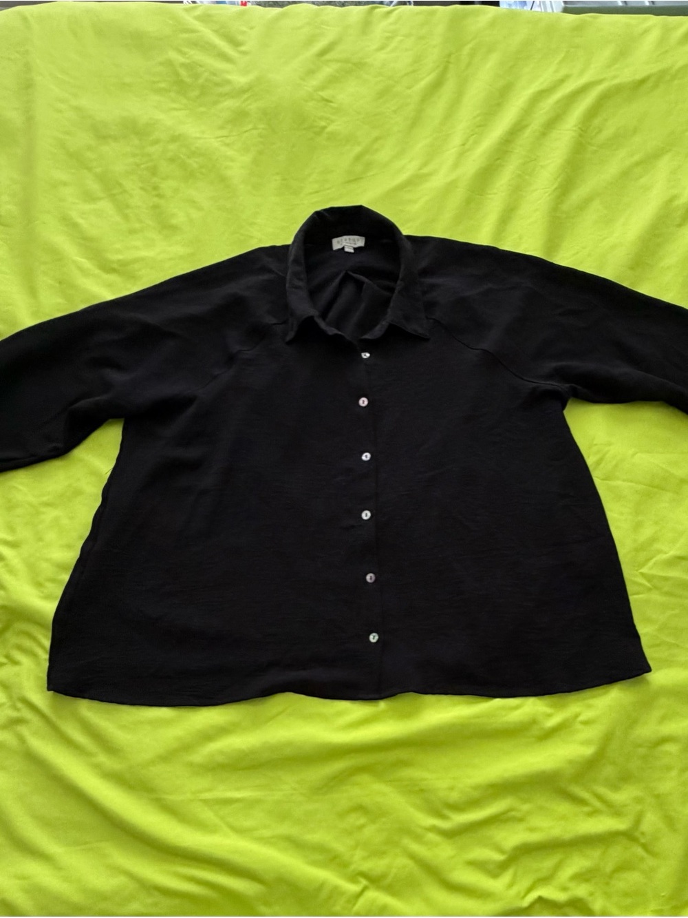 Chenault Black Women's Casual Button-Down Shirt